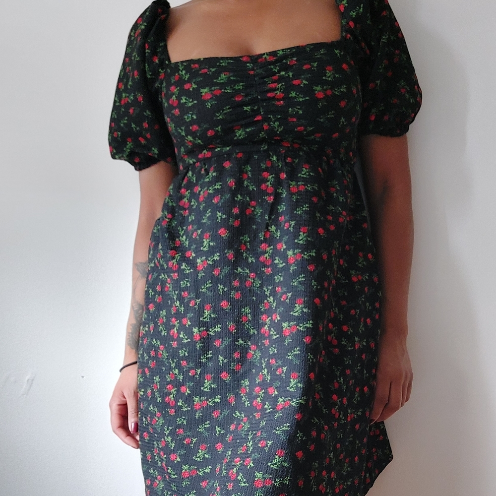Rose bud mini dress